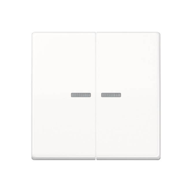 Jung JUNG HOME Taster 2fach BTA17102WW Install.Baumaterial Schaltermat/Geb.Steu KNX