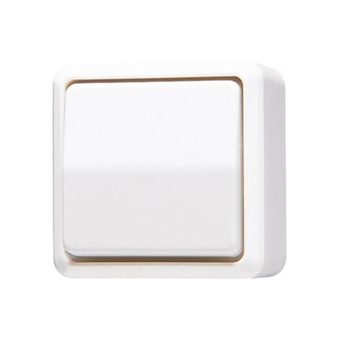 JG Aus-Wechsel Universal 606AWW AP600 alpinweiss Install.Baumaterial Schaltermat/Geb.Steu Schalter