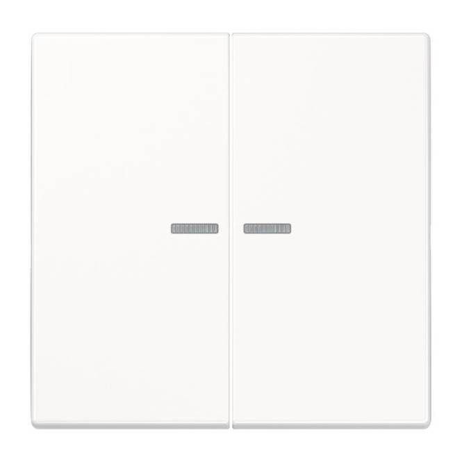 Jung JUNG HOME Taster 2fach BTLS17102WW Install.Baumaterial Schaltermat/Geb.Steu KNX