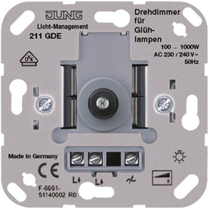 JG UP Drehdimmer 211GDE 100-1000W Install.Baumaterial Schaltermat/Geb.Steu Schalter Steckdosenm
