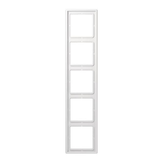 JG Rahmen 5fach LS985WW alpinweiss Install.Baumaterial Schaltermat/Geb.Steu Schalter Steckdosenm