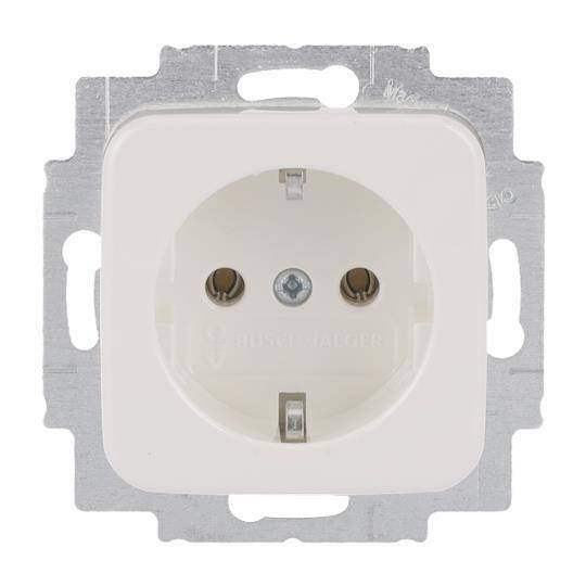 BJ Reflex SI Schuko Kombi 20EUC-214 alpinweiss Install.Baumaterial Schaltermat/Geb.Steu Schalter