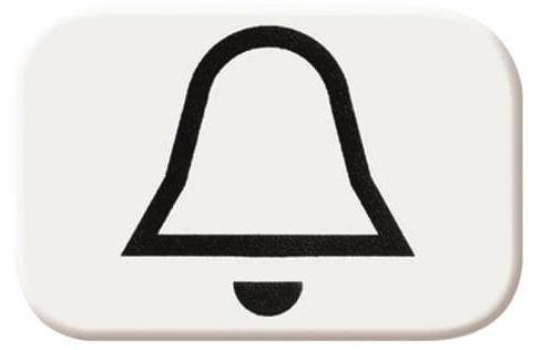 BJ Reflex SI Symbol Klingel 2525KI-214 alpinweiss Install.Baumaterial Schaltermat/Geb.Steu Schalter