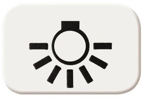 BJ Reflex SI Symbol Licht 2525LI-214 alpinweiss Install.Baumaterial Schaltermat/Geb.Steu Schalter