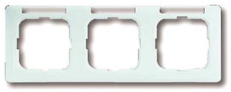 BJ Reflex SI Linear Rahmen 1733NSKA-214 mit Schriftfeld 3fach alpinweiss waag Install.Baumaterial