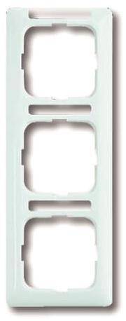 BJ Reflex SI Linear Rahmen 1723NSKA-214 mit Schriftfeld 3fach alpinweiss senk Install.Baumaterial