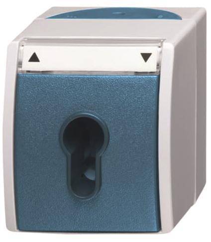 BJ APWG ocean Jalousie 2712SLW-53 2polig Schalter-/ Taster grau/ blaugr Install.Baumaterial Schalter