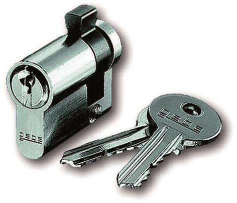 BJ DIN-Profil-Halbzylinder 0520PZ-VS verschieden schliessend Install.Baumaterial Schalter
