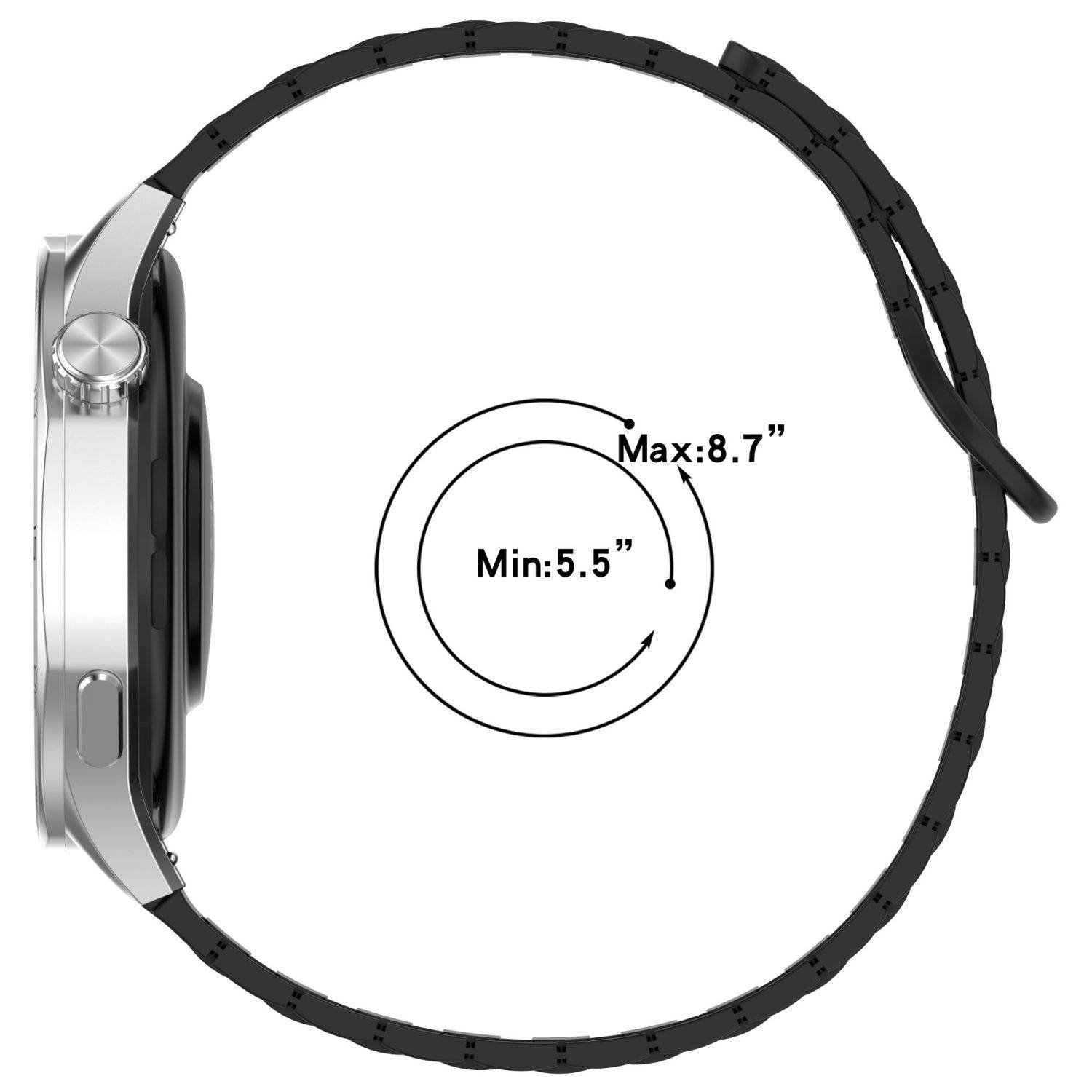 Für Xiaomi Redmi Watch 5 Lite Two Color Silikon Magnetisches Ersatz Arm Band Weinrot