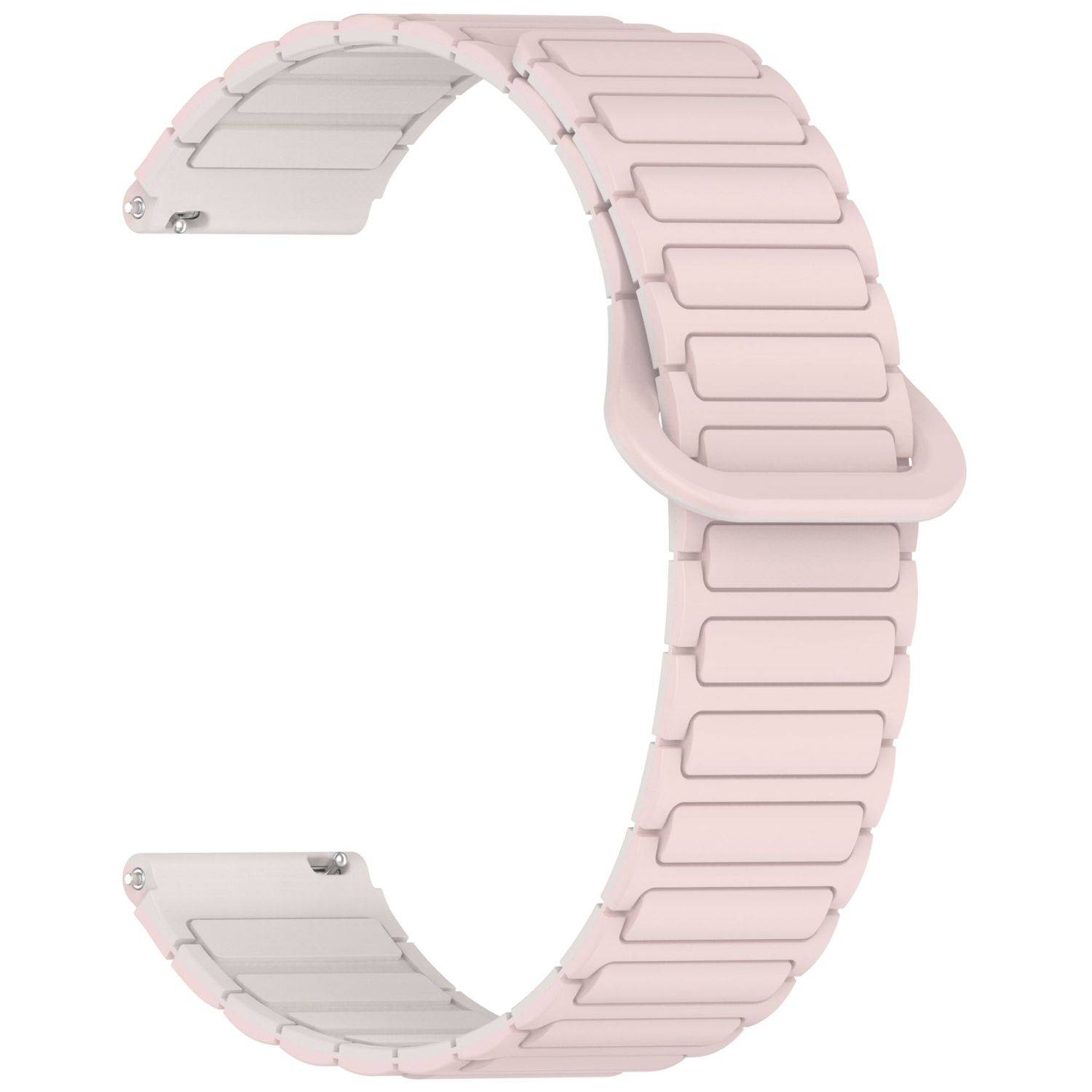 Für Xiaomi Redmi Watch 5 Lite Two Color Silikon Magnetisches Ersatz Arm Band Pink