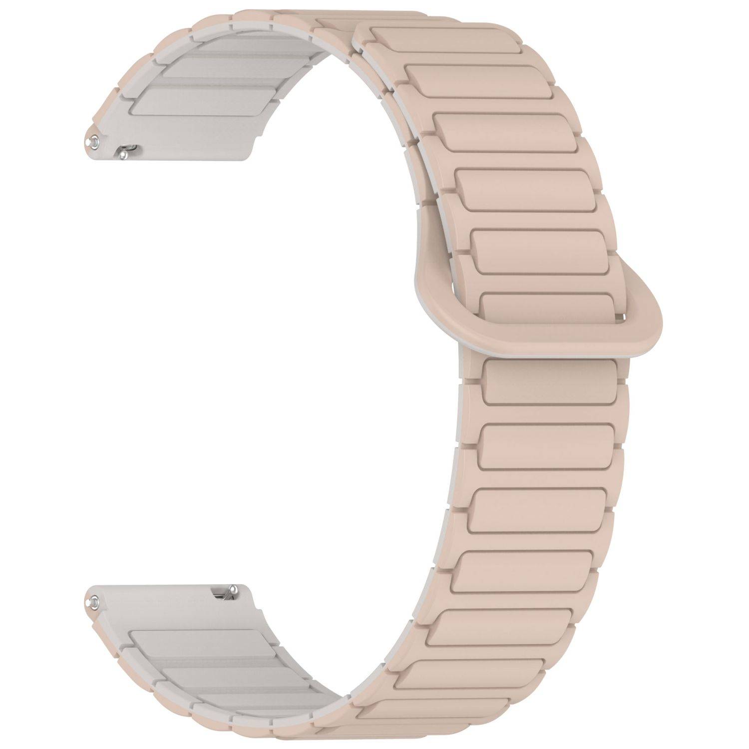 Für Xiaomi Redmi Watch 5 Active Two Color Silikon Magnetisches Ersatz Arm Band Braun