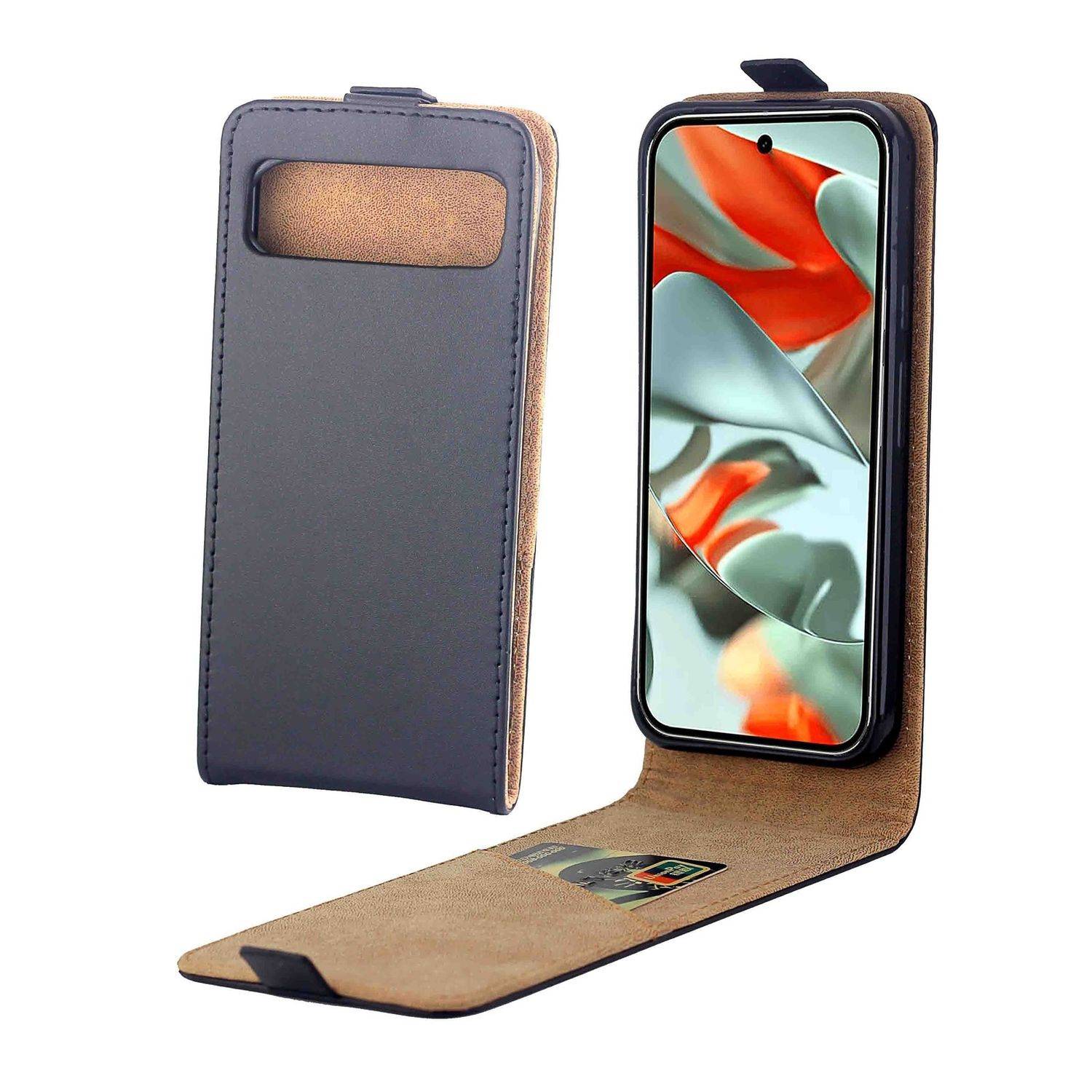 Für Google Pixel 9 Pro XL Flip Handy Tasche Hülle Cover Etui Schutz Case Schwarz