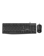 InLine® Basic Desktop II, Tastatur-Maus Set, USB-Kabel, Standard DE Layout Eingabe / Ausgabe Mäuse