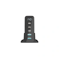 Sitecom 140W GaN-Stromversorgungs-Desktop-Ladegerät mit LED-Bildschirm Sitecom 140W GaN-Stromversorgungs-Desktop-Ladegerät mit LED-Bildschirm