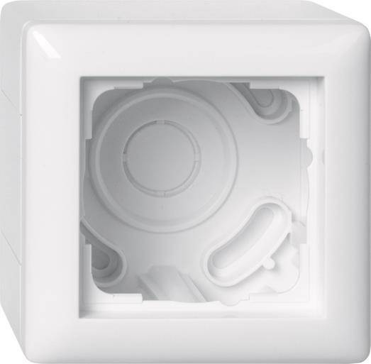 GIRA 106103 AP-Gehäuse 1fach+Rahmen Standard 55 Reinweiß glänzend Install.Baumaterial Schalter