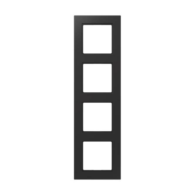 Jung Rahmen A 550 A5584BFSWM 4-fach graphitschwarz Install.Baumaterial Schaltermat/Geb.Steu Schalter