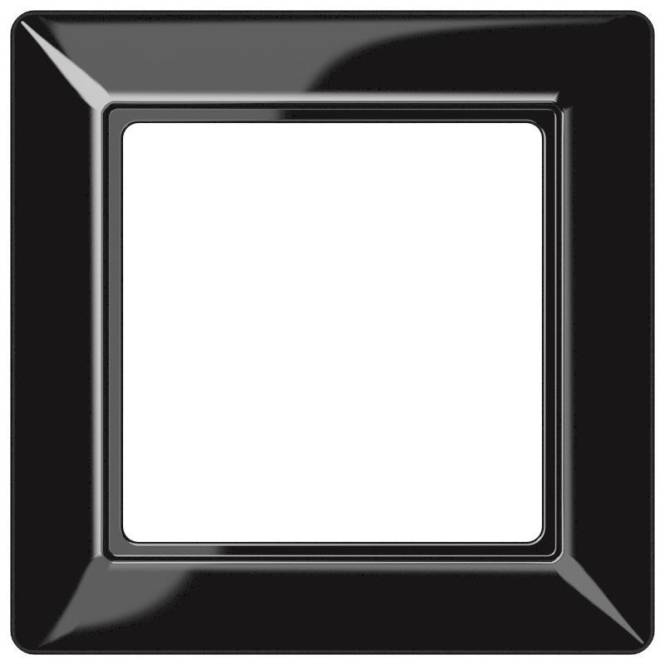 JG Rahmen 1fach AS 581 SW schwarz Install.Baumaterial Schaltermat/Geb.Steu Schalter Steckdosenm