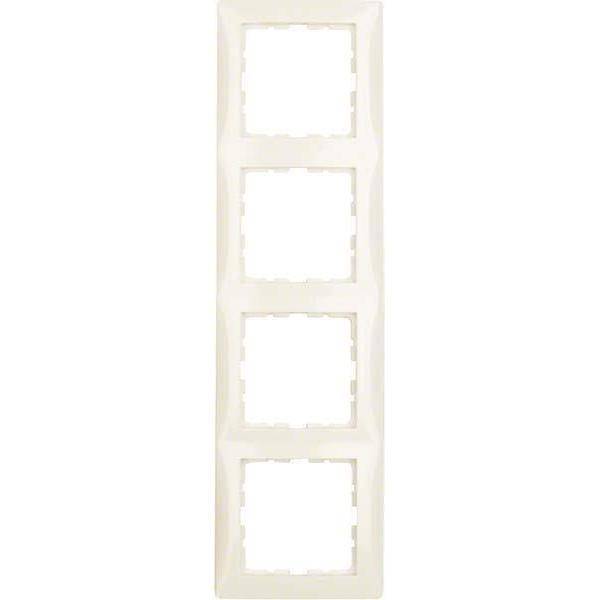 BER S1 Rahmen 10148982 4fach weiss glänzend Install.Baumaterial Schaltermat/Geb.Steu Schalter