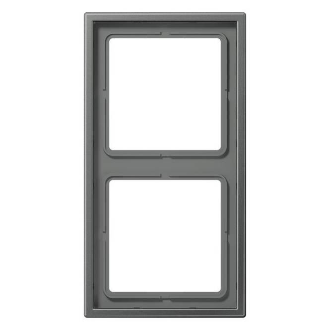 JG Rahmen 2fach AL2982AN anthrazit Install.Baumaterial Schaltermat/Geb.Steu Schalter Steckdosenm