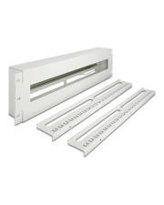 Delock 19" Schutzschalterleiste mit Abdeckung und Hutschiene inklusive 2 x