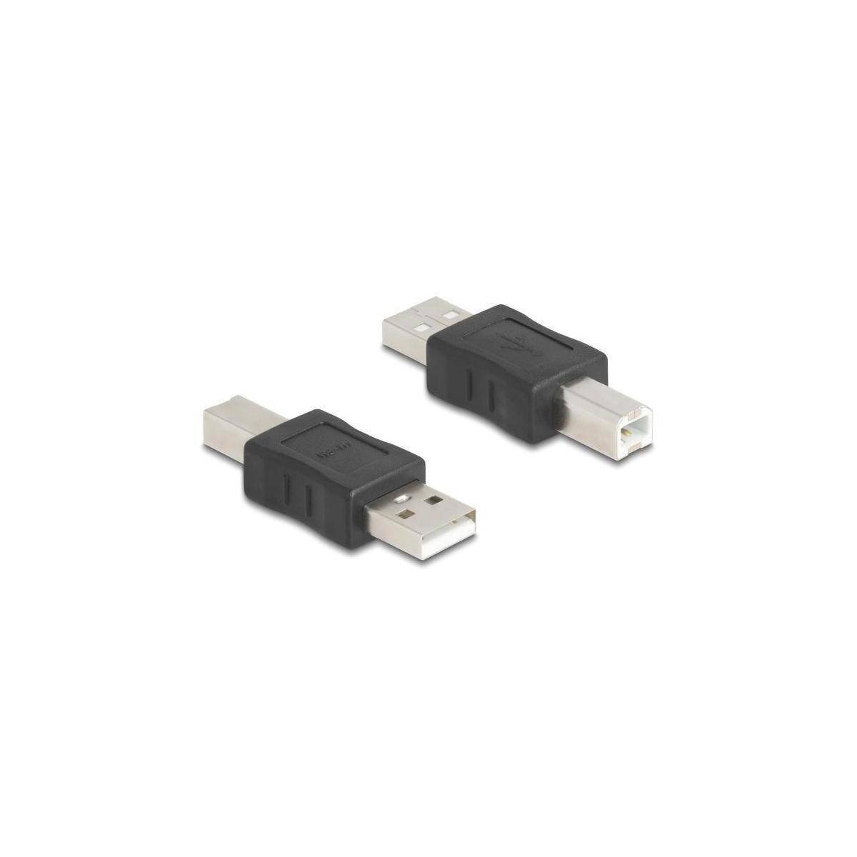 67198 - USB 2.0 Adapter USB Typ-A Stecker zu USB Typ-B Stecker