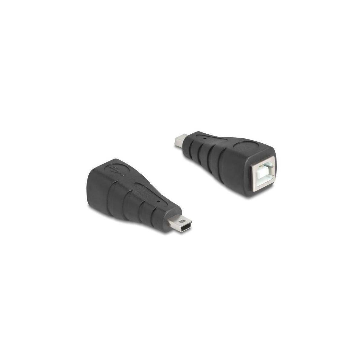 DELOCK USB 2.0 Adapter Mini USB 5Pin Stecker zu USB B Buchse