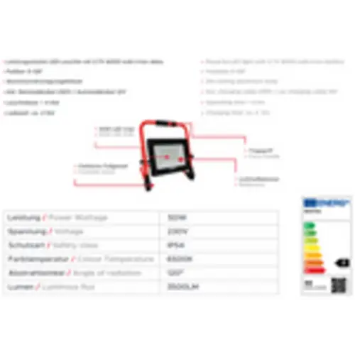 BOXTEC LED Strahler Baustrahler AKKU, verstellbar, faltbar 6500K IP54 -50 Watt BOXTEC LED Strahler Baustrahler AKKU, verstellbar, faltbar 6500K IP54 -50 Watt