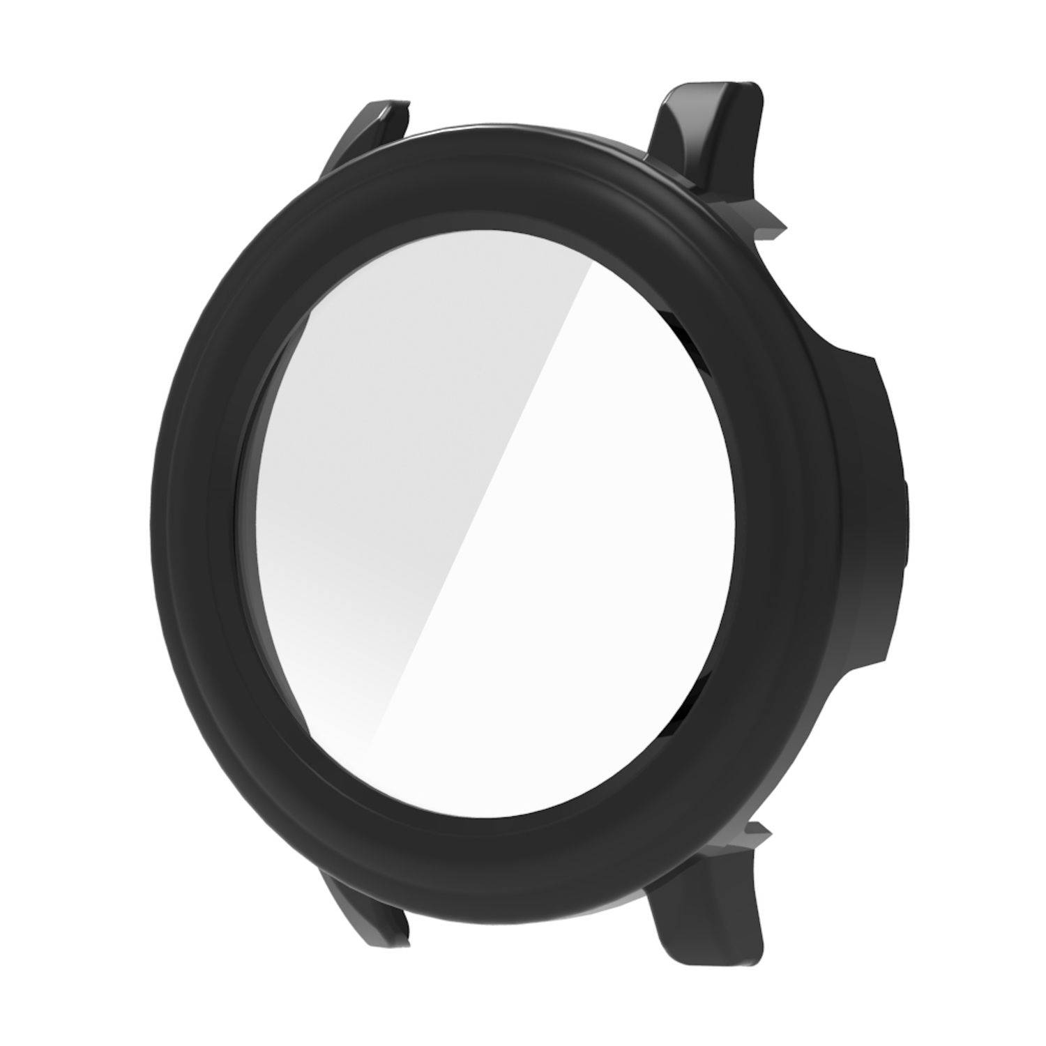 Für Huawei Watch GT 5 Pro 42mm Kunststoff Watch Hülle + Schutz Hart Glas Schwarz