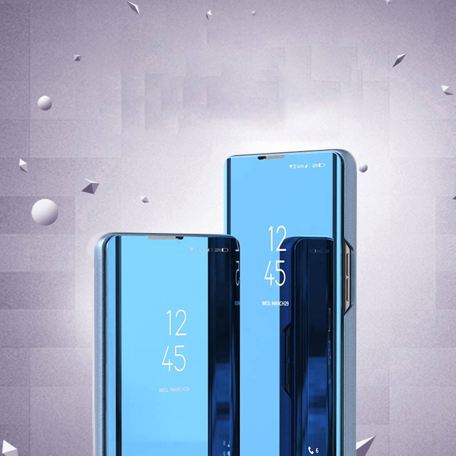 Für Xiaomi 14T View Spiegel Handy Smart Cover Wake UP Funktion Case Schwarz
