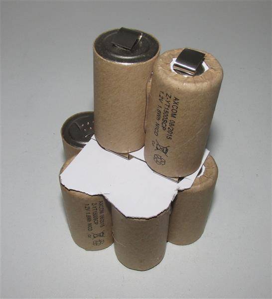 Akkupack für TCM 220032 - 9,6 Volt 1500mAh / 14,40Wh - Ni-MH zum Selbsteinbau
