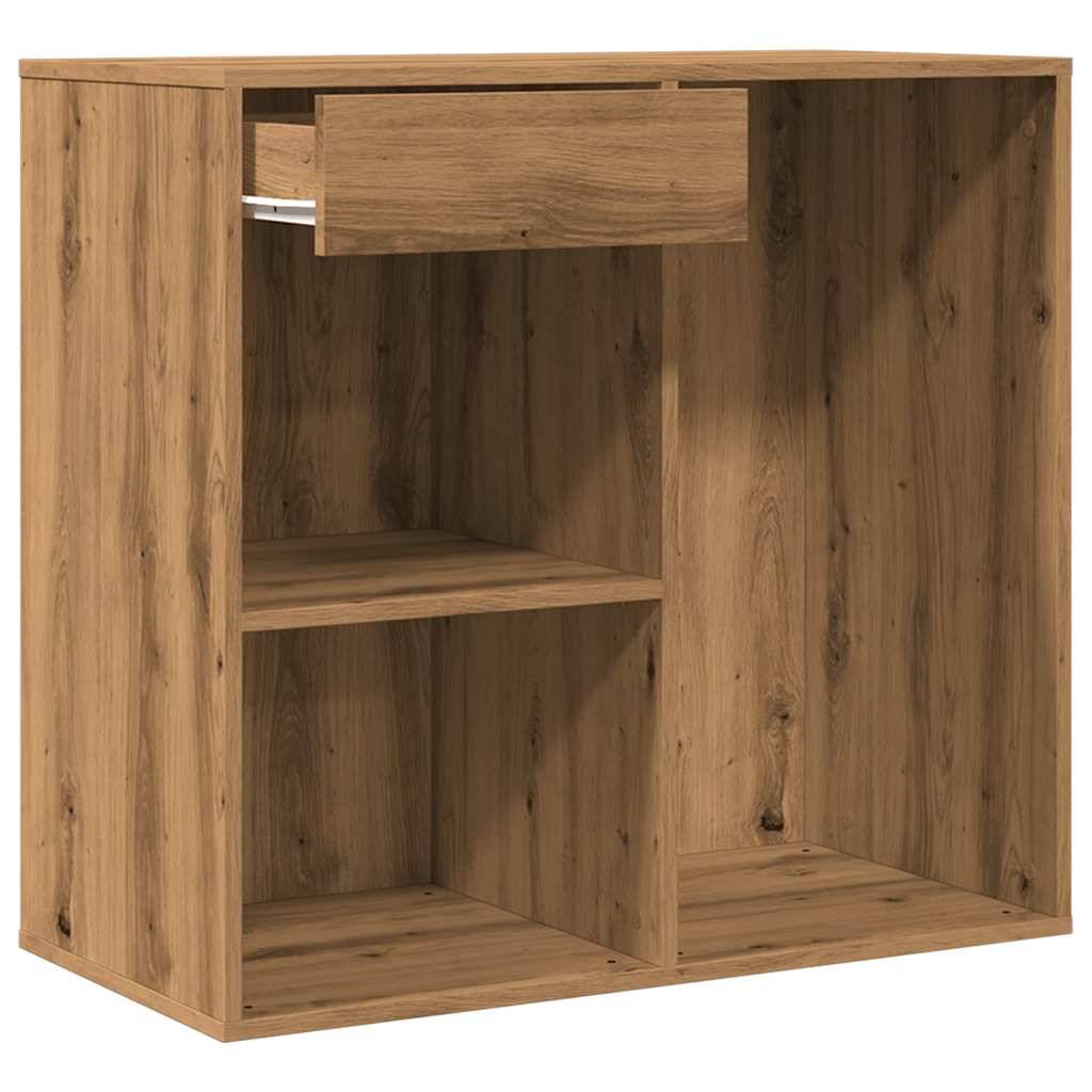 vidaXL Kosmetikschrank Artisan-Eiche 80x40x75 cm Holzwerkstoff