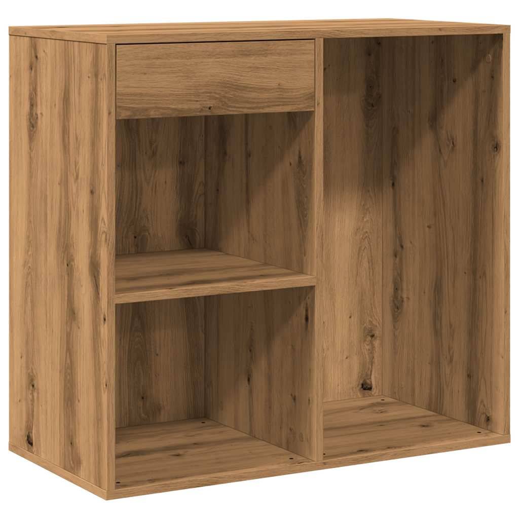 vidaXL Kosmetikschrank Artisan-Eiche 80x40x75 cm Holzwerkstoff