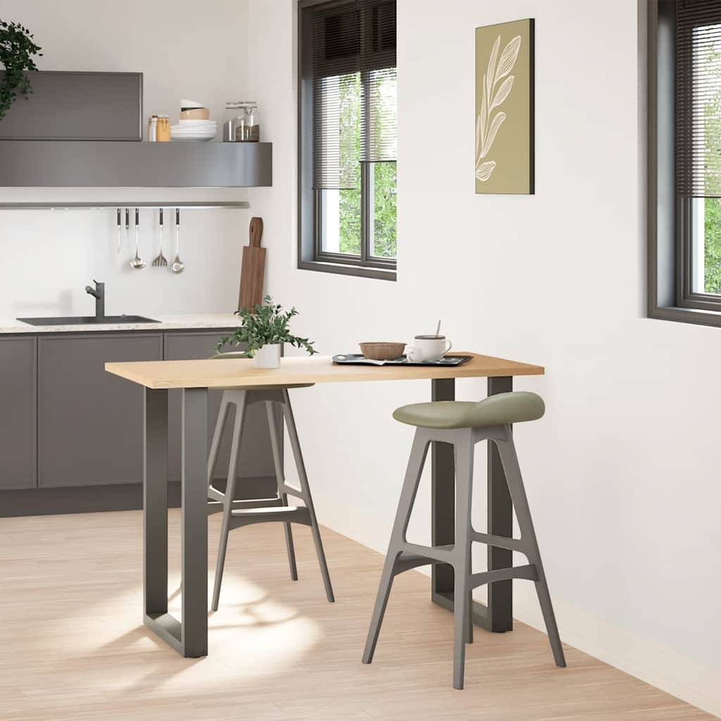 vidaXL Couchtischbeine U-Form 2 Stk. Anthrazit 60x(90-91) cm Stahl