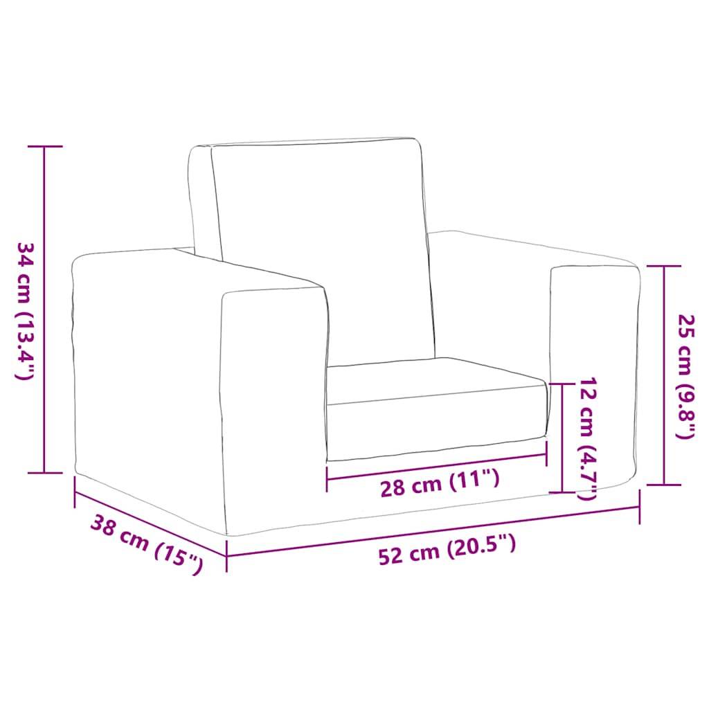 vidaXL Schlafsofa für Kinder Rosa Weicher Plüsch