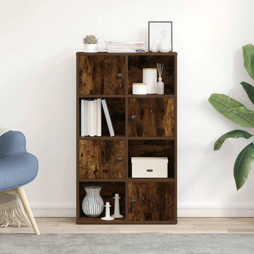 vidaXL Bücherregal Räuchereiche 60x24x101,5 cm Holzwerkstoff