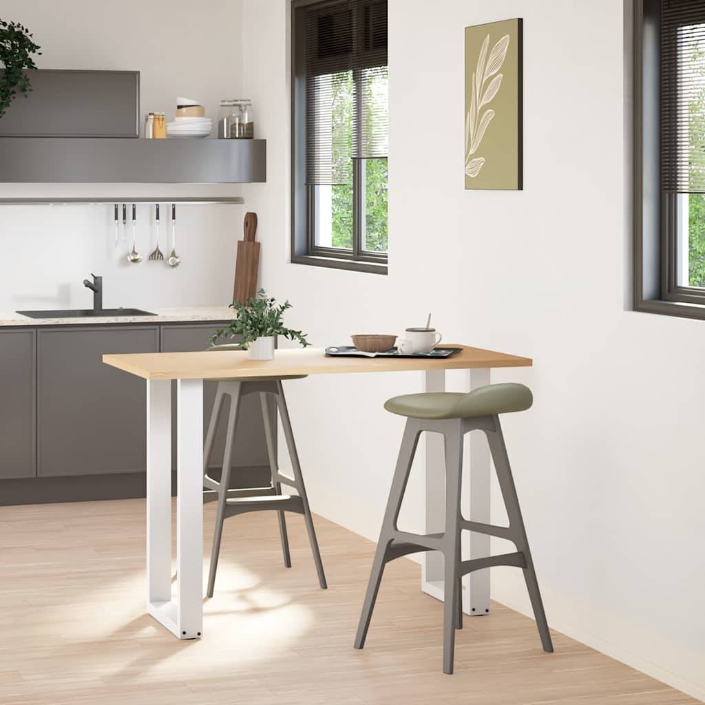 vidaXL Couchtischbeine U-Form 2 Stk. Weiß 40x(90-91) cm Stahl