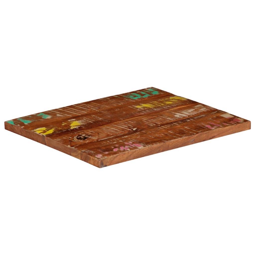 vidaXL Tischplatte 60x50x2,5 cm Rechteckig Altholz Massiv