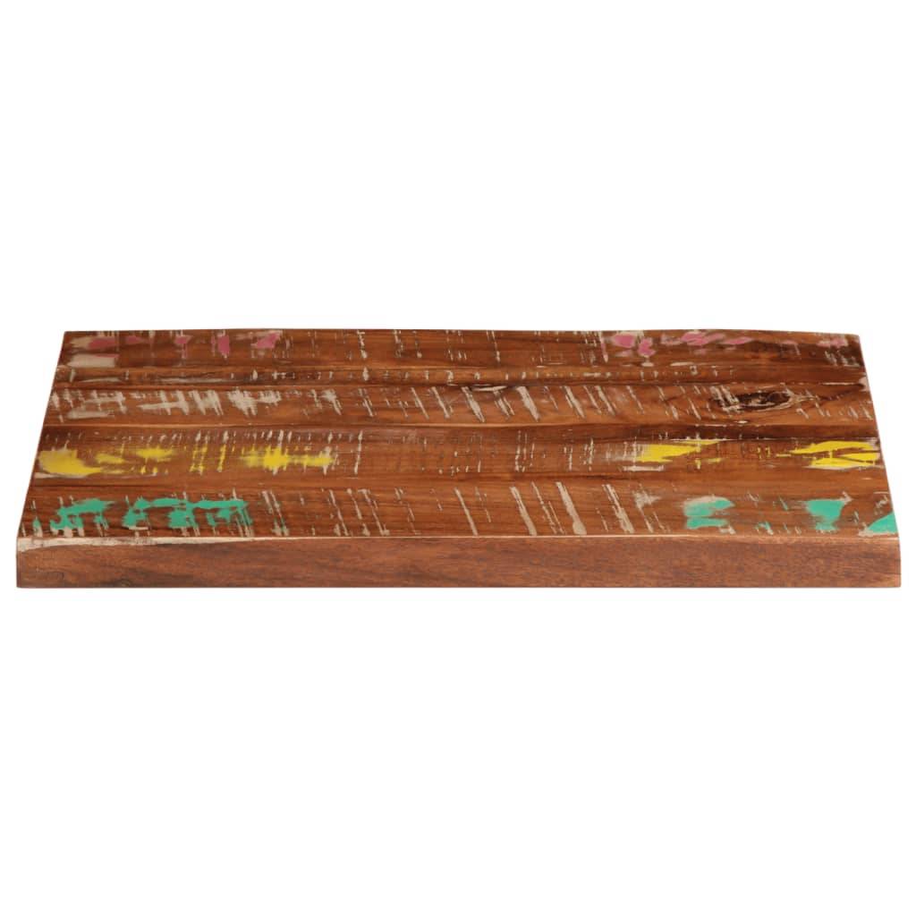 vidaXL Tischplatte 60x50x2,5 cm Rechteckig Altholz Massiv