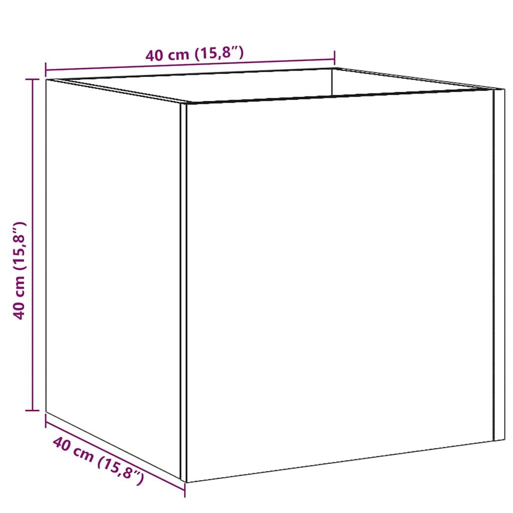 vidaXL Pflanzgefäß Artisan-Eiche 40x40x40 cm Holzwerkstoff