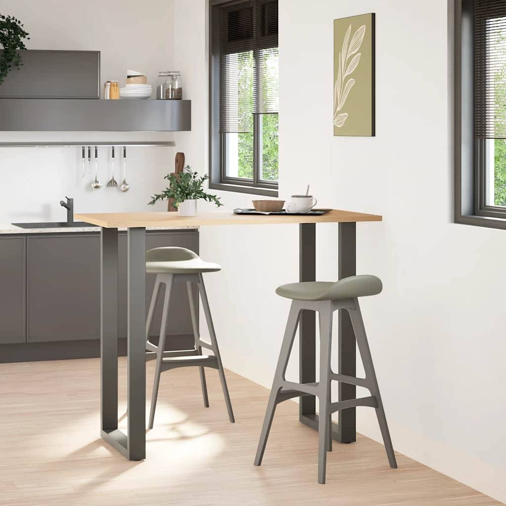 vidaXL Couchtischbeine U-Form 2 Stk. Anthrazit 60x(110-111) cm Stahl