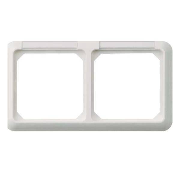 ELSO Fashion Rahmen 224204 2fach reinweiss Install.Baumaterial Schaltermat/Geb.Steu Schalter