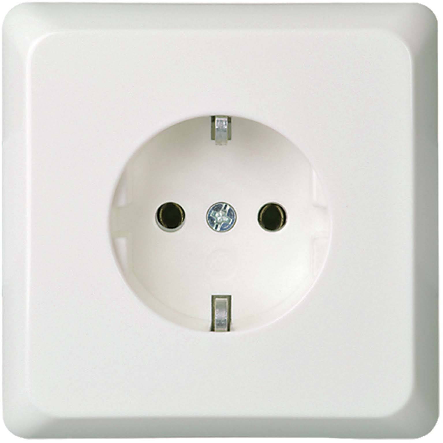 ELSO Renovierung Schuko Voll 515014 reinweiss Schraubklemmen Install.Baumaterial Schalter