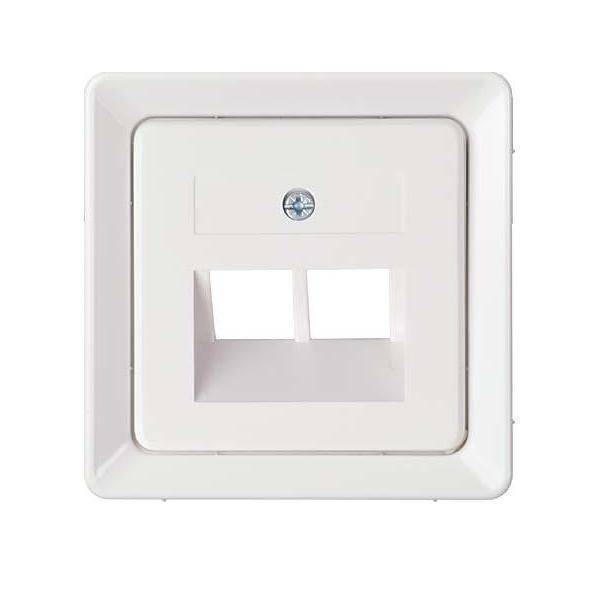 ELSO Riva Abdeckung für UAE 206414 2fach reinweiss Install.Baumaterial Schaltermat/Geb.Steu