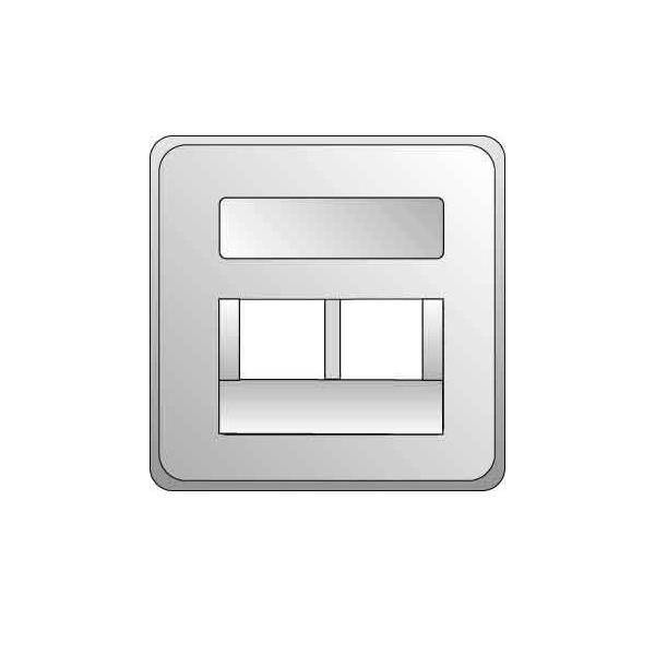 ELSO Zentralplatte UAE 2xRJ45 366514 m.SF JOY reinweiß Install.Baumaterial Schaltermat/Geb.Steu