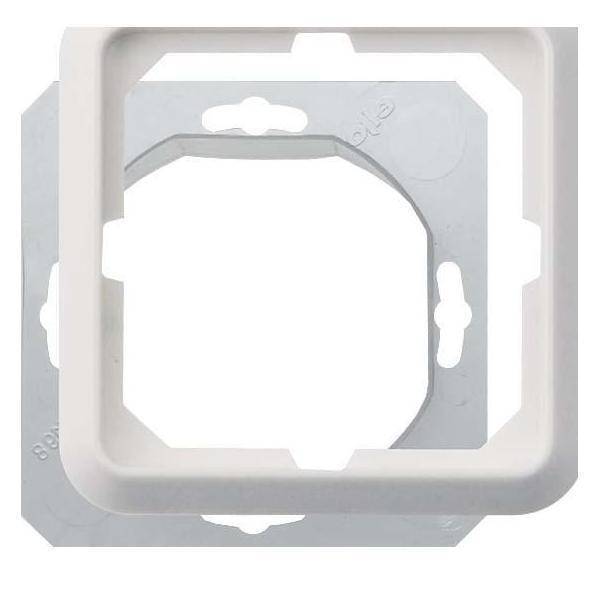 ELSO Fashion Rahmen 224144 1fach reinweiss IP44 Install.Baumaterial Schaltermat/Geb.Steu Schalter