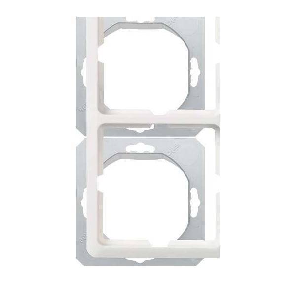 ELSO Fashion Rahmen 224244 2fach reinweiss IP44 Install.Baumaterial Schaltermat/Geb.Steu Schalter