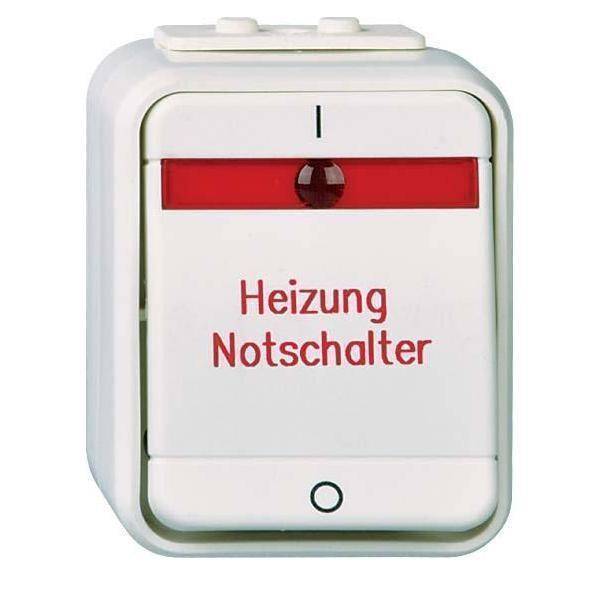 ELSO APWG Aqua-Top Heizung- 441229 Notschalter 2polig licht-/basaltgrau Install.Baumaterial Schalter