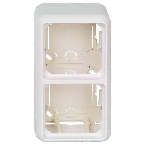 ELSO Scala AP Gehäuse 234214 2fach reinweiss Install.Baumaterial Schaltermat/Geb.Steu Schalter