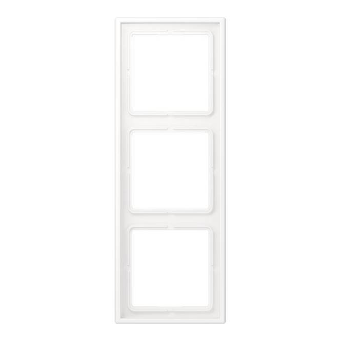 Jung Rahmen 3f LS983WWM schneeweiss Install.Baumaterial Schaltermat/Geb.Steu Schalter Steckdosenm