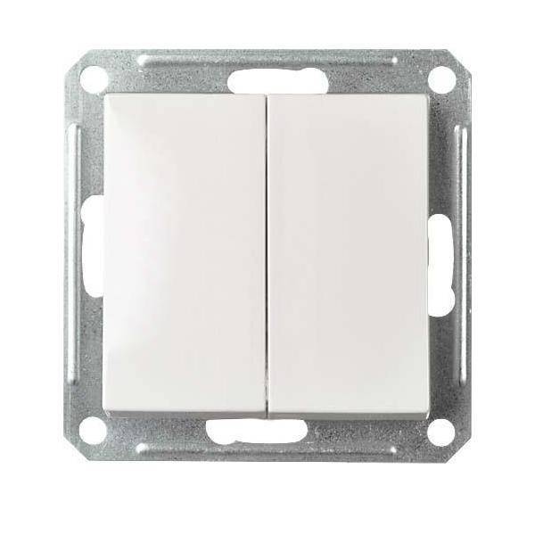 ELSO Joy Doppel-Wechsel 361664 reinweiss Install.Baumaterial Schaltermat/Geb.Steu Schalter